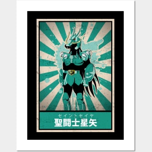 Knights of the Zodiac Saint Seiya Shiryu di Dragon Posters and Art